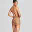 Backless Halter Sequins Mini Skirt Tight Ladies Party Dress Collumbiana