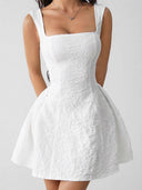 The White Jacquard Mini in white – product view 2